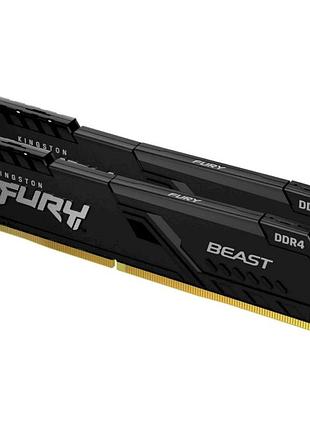 Модуль памяти / оперативная память kingston kf436c18bbk2/32 ddr4/32гб/3600mhz/fury beast 2x16 для настольных пк