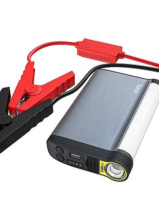 Пусковий пристрій bluetooth для авто hoco car lighting emergency start power supply 12000mah db14 |12v/350a| серый