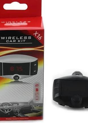 Автомобильный mp3 трансмиттер fm-модулятор x16 usb/sd