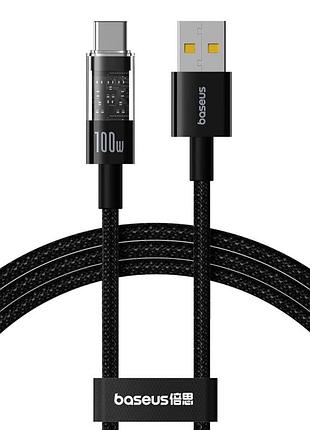 Кабель baseus gem fast-charging usb/type-c/100в черный (p10373002111-00)