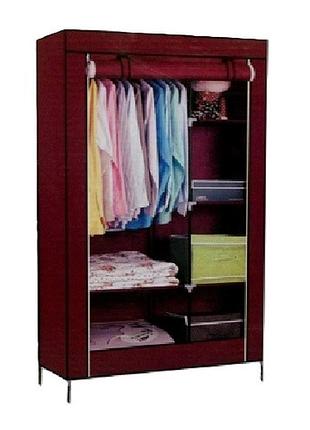 Раскладной тканевый шкаф stenson r93323 — 105×45×175 см, для хранения вещей