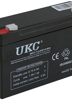 Аккумулятор ukc battery wst-12 6v 12a
