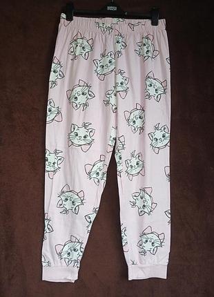 Штаны женские домашние розовые, киця мери, m, xl, eur 40-42, 46-48