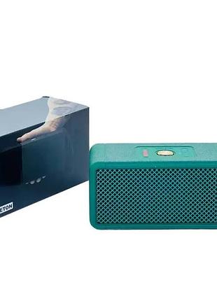 Портативна bluetooth-колонка middleton w3 green бездротова з мікрофоном і акумулятором 1200 ма·год