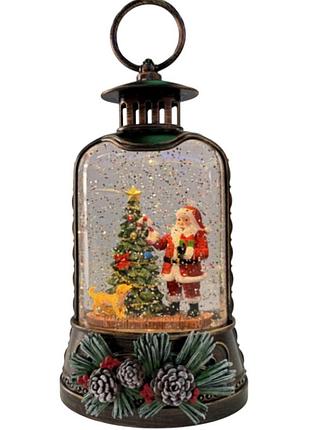 Новогодний ночник xmas wdl 25011a винтажный фонарь 20.5 см (10105)