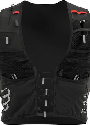 Біговий рюкзак compressport ultrun evo 10 pack 2025, чорний, розмір m (xbpu6069000m)