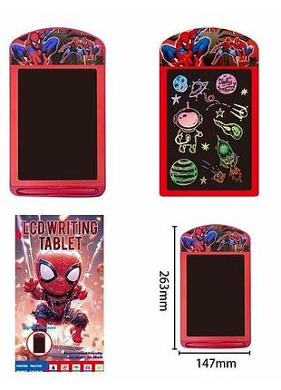 Цветной планшет для рисования человек паук, планшет для рисования lcd spider-man, детская доска для рисования