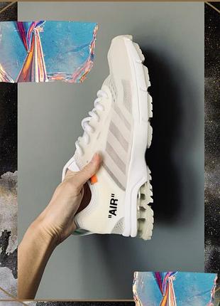 Білі сітка кросівка взуття тренд літо коробка air adidas off