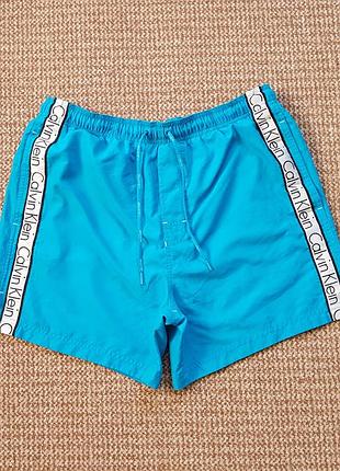 Calvin klein шорты пляжные с лампасами оригинал (l)