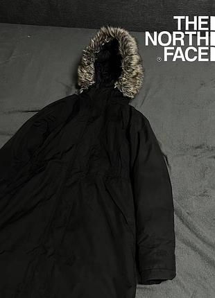 Женский пуховик tnf куртка the north face парка черного цвета на пуху s