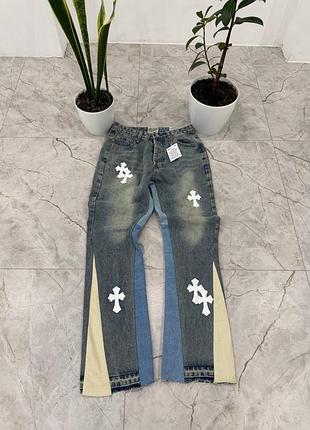 Джинси від бренду gallery dept x chrome hearts