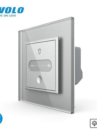 Умный проходной диммер 500 вт 80х80 мм серый матовое стекло zigbee для регулирования яркости света