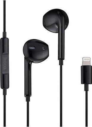 Наушники hoco m111 primero lightning противоударные для устройств apple черные