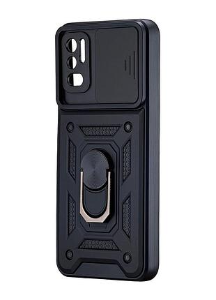 Чехол поликарбонат противоударный для redmi note 10 5g/note 10t 5g/note 11se/poco m3 pro черный