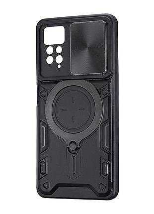 Чехол full protection js magnetic противоударный для redmi note 12 pro 4g/11 pro 5g черный