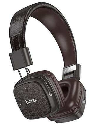 Наушники bluetooth hoco w56 brown с поддержкой bluetooth 5.4 и 3.5 мм mini-jack