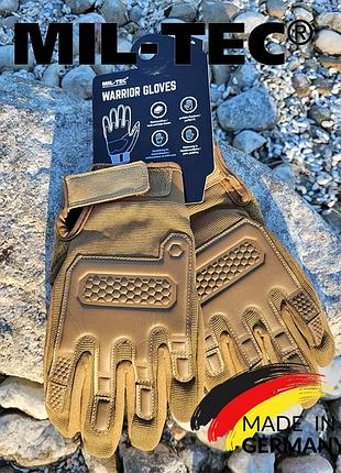 Перчатки mil-tec warrior темный койот