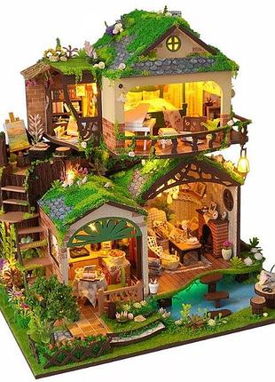 Румбокс лесной домик из сказки интерьерный конструктор roombox diy beyond the forest tb-30