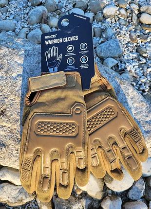 Рукавички mil-tec warrior темний койот m