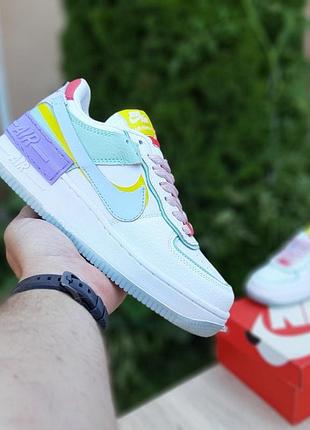 N1ke air force 1 shadow цветные