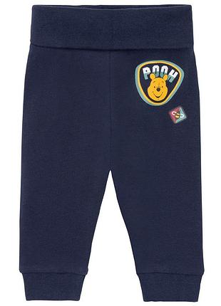 Ползунки хлопковые с принтом для мальчика disney winnie the pooh 370492 086-92 см (12-24 months) темно-синий