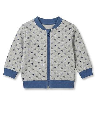 Толстовка с двунитки для мальчика lupilu lidl 372603 050-56 см (0-2 months) серый