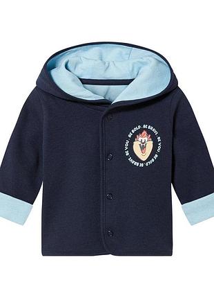 Толстовка на подкладке для мальчика lupilu looney tunes 468583 074-80 см (6-12 months) синий