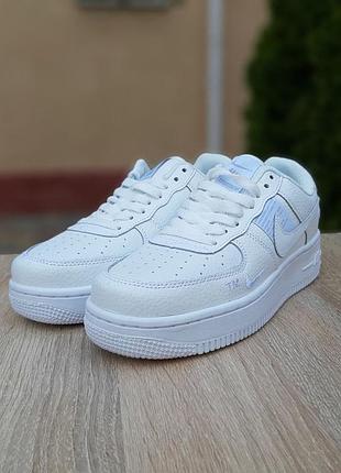 N1ke air force 1 lv8 белые на белой