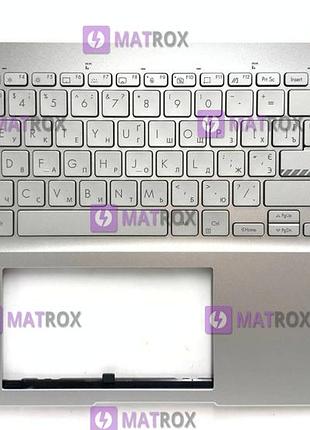 Передняя панель для asus vivobook pro 15 k6502vu, k6502vv, k6502vj, k6502hc, k6502he серебристый