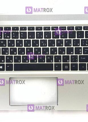 Передняя панель для hp probook 440 g6, 445 g6, 445r g6 серебристый