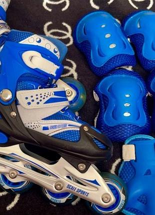Продам дитячі ролики scale sports + захист
