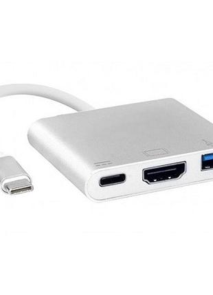 Док-станция value s0733 usb3.1 type-c-hdmi/usb3.0/type-c f кабель 0.1м oem