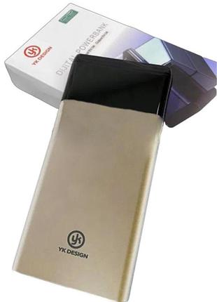 Повербанк power bank yk design xc90 9385 20000 mah золотистый