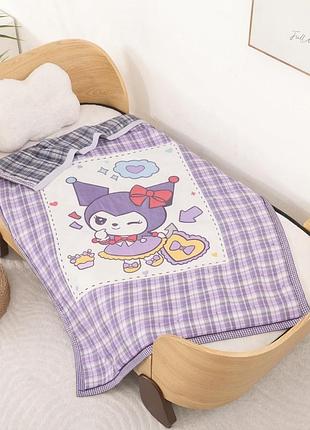 Плед детский из муслина colorful home 20756 120х150 см фиолетовый