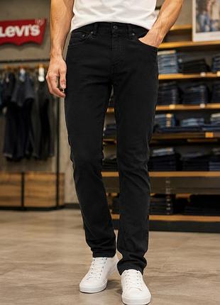 Джинсы мужские levi's черные, размер s (w29/l32), стрейч-коттон