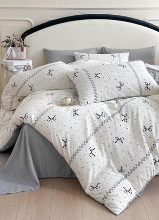 Постільна білизна полуторна з мусліну colorful home print 3 20825 150х210 см