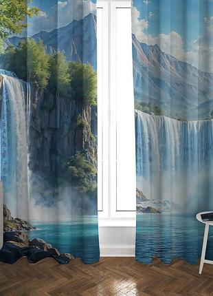 Штори 3d водоспад 31645 300х150 см