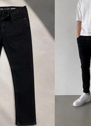 Чорні джинси скіни denim  для хлопчика школа