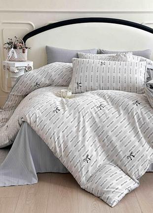 Постільна білизна полуторна з мусліну colorful home print 2 20824 150х210 см