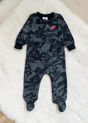 Флісовий чоловічок, ромпер, комбінезон nike на 6-9 місяців