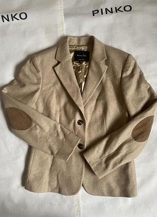 Шерстяной пиджак massimo dutti размер s