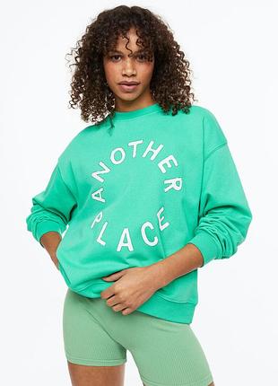 Зелений світшот h&m