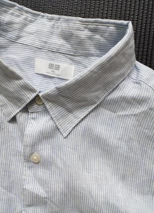 Сорочка 100% льон  uniqlo xl