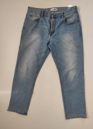 Мужские прямые джинсы стрейчевые l/xl пояс 48-51 см
