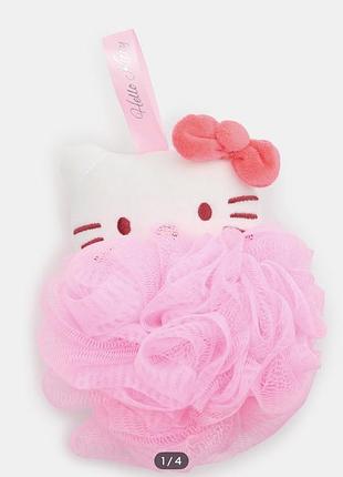 Губка мочалка для ванни hello kitty