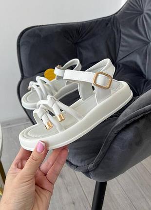 Босоножки 236, р.32,33,34,35,36,37, белый