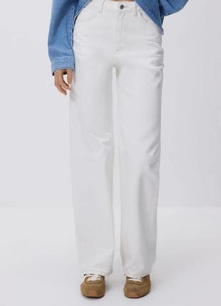 Білі джинси zara