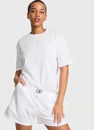 Victoria´s victorias secret виктория сикрет пижама cotton shine short pajama set