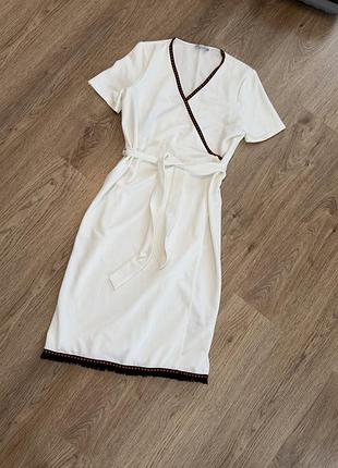Белое платье платье zara m