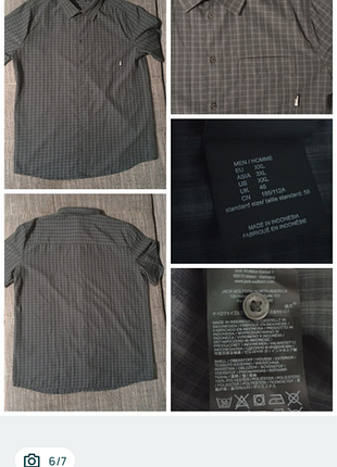Мужская рубашка короткий рукав  jack wolfskin.